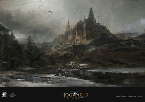 Hogwart Legacy, Monster Sketch, Harry Potter Illustration, Hogwarts Legacy, Hogwarts Castle, Hogwarts Aesthetic, Character Design Sketches, Wizarding World Of Harry Potter, Hd Desktop