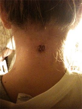 lucky number 20 20 Tattoo Number, Lucky Number Tattoo, Number Tattoos, Lucky Number, Ear Tattoo, Behind Ear Tattoo, Back Tattoo, Tattoos