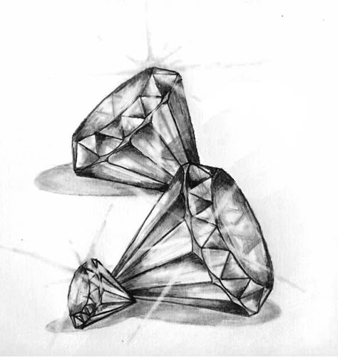 Anabel Drawings Of Diamonds, Diamond Hand Tattoo, Diamond Tattoo Stencil, Diamond Tattoo Designs Men, Diamond Tattoo Black And Grey, Diamond Tattoo Design, Tattoo Sketch Ideas, Cool Diamond Tattoo, Tattoo Diamond