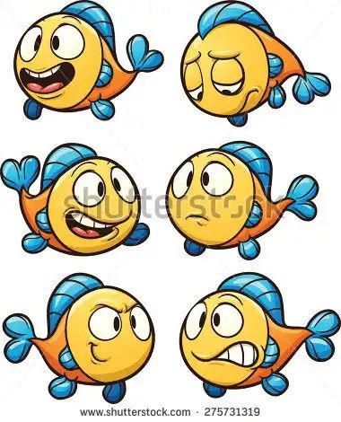 Funny Cartoon Faces, Fish Clipart, Drawing Animals, School Chairs, Cartoon Fish, Fish Vector, Drawing Cartoon Characters, Fish Illustration, Cute Fish