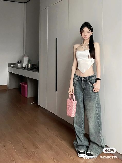 Abuci Fashion, Cute Outfits Korean, Cute Modest Outfits, Style Korea, Tomboy Style Outfits, Girl Fits, Fashion Hacks Clothes, Tomboy Fashion, Aesthetic Outfits