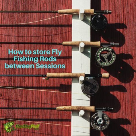 Storing fly fishing rods is not rocket science but you would be surprised at how many accidents happen because of bad placing when putting them away for a time Fly Fishing Organization, Fly Rod Storage, Fishing Knowledge, Surf Fishing Rods, Fishing Organization, Fly Fishing For Beginners, Ice Fishing Rods, Fishing Rod Rack, Rod Rack