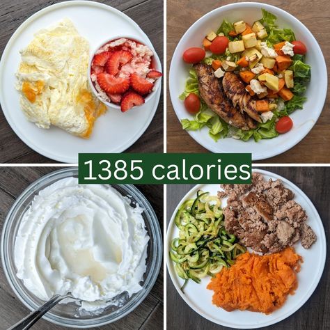 1400 Calorie Diet, 1600 Calorie Meal Plan, 1400 Calorie Meal Plan, Health Beet, 1500 Calorie Meal Plan, Full Day Of Eating, Day Of Eating, Protein Yogurt, Favorite Recipes Dinner