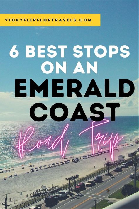 Go on an Emerald Coast Road Trip, seriously. The views are stunning, the people friendly, the food fantastic and it's all just so easy. Read on to see how! IF you want to drive the Emerald Coast Highway and see more of Florida, here's how! #EmeraldCoast #Florida #VisitFlorida Emerald Coast Florida, Florida Vacation Spots, Great American Road Trip, Vacation Wishes, Okaloosa Island, Canada Travel Guide, Gulf Coast Florida, Us Road Trip, Visit Florida