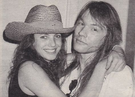 Erin Everly November 8th 1965. As of 2017, her age is around 52 years. Was Married to Singer Axl Rose, but later they separated. Axl Rose And Erin Everly, Rockstar Couples, Famous Groupies, Erin Everly, Pamela Courson, Angela Bowie, Pamela Des Barres, Axle Rose, Axel Rose