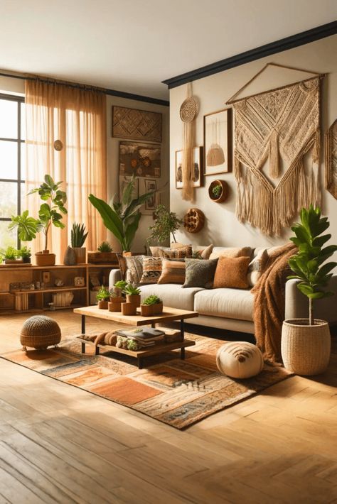 Modern Boho Living Room Ideas, Boho Living Rooms, Sunny Living Room, Lounge Inspiration, Boho Living Room Ideas, Living Room Decor On A Budget, Living Room Transformation, Modern Boho Living Room, Boho Chique