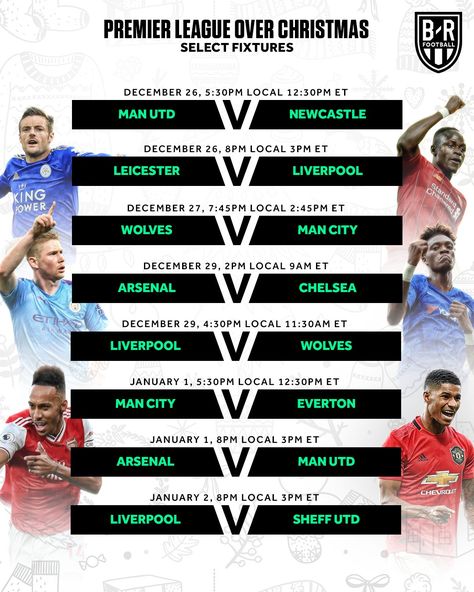 Football Fixtures, Newspaper Collage, Poster Football, Match Schedule, Sport Poster Design, Basketball Uniforms, Football Poster, Schedule Design, Boxing Day