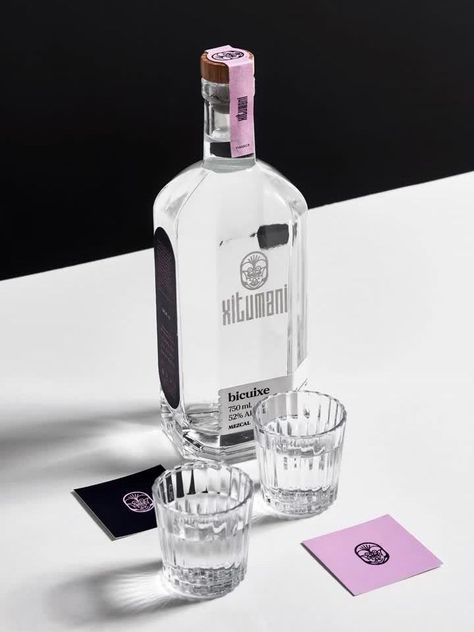 Let's Talk Minimalism With Charming Details With XITUMANI's Bottle Design Minimal Alcohol Label Design, Alcohol Label Design, Jo Malone Packaging, Liquor Design, Liquor Packaging, White Typography, Dirty Martini, Jo Malone, Liquor Bottles