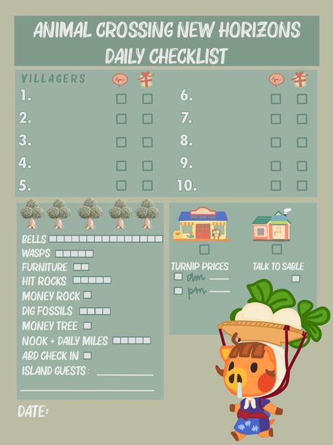 Animal Crossing 5 Star Island Requirements, Acne Island Names, Acnh Island Names Ideas List, Acnh 3 Star Island Requirements, Animal Crossing Checklist, Acnh Daily Checklist, Animal Crossing Daily Checklist, Animal Crossing To Do List, Acnh Checklist