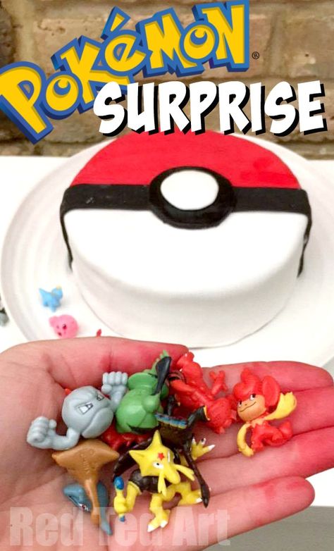 Pokemon Cake Recipes, Pokemon Cake Ideas Diy, Pokemon Cake Diy, Easy Pokemon Cake, Diy Pokemon Cake, Pokeball Pinata, Pokemon Ball Cake, Pokémon Cakes, Pokemon Pinata