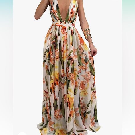 Maxi gown chiffon