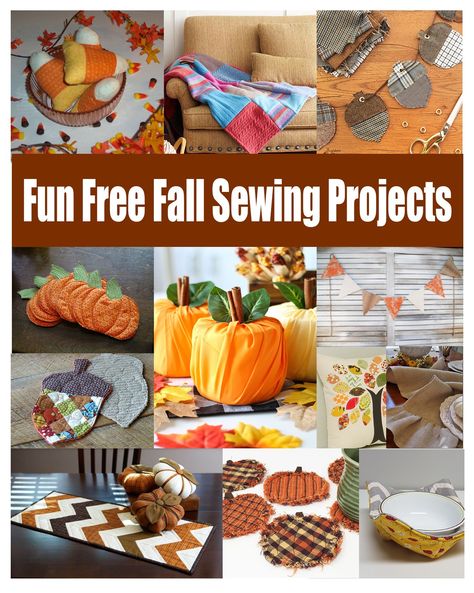 Fun Fall Decor Sewing tutorials | Charmed By Ashley Fall Sewing Projects To Sell, Free Fall Sewing Patterns, Autumn Sewing Projects, Thanksgiving Sewing Projects, Fall Sewing Crafts, Sew Gifts, Autumn Sewing, Harvest Crafts, Fun Fall Decor