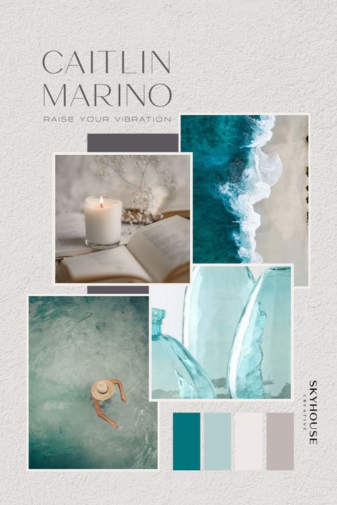 visual identity | modern color palette | wellness brand color palette | teal color palette | brand color palette Teal Gold White Color Palette, Teal And White Color Palette, Color Palette Teal, Calming Color Palette, Healing Community, Brand Mood Board, Color Palette Brand, Beach Camper, Brand Identity Colors