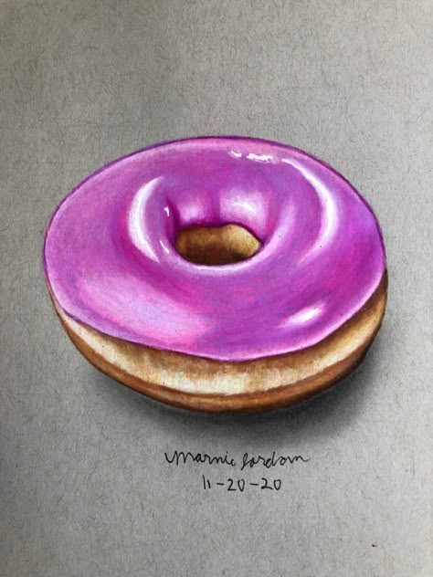 Color Pencil Realism, Dessert Drawing Realistic, Prismacolor Art Realistic, Prismacolor Art Easy, Colored Pencil Art Easy Ideas, Easy Colored Pencil Drawing, Colored Pencil Art Ideas, Realistic Drawings Colored Pencils, Color Pencil Drawing Easy