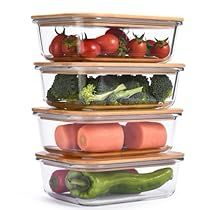 Glass Pantry, Pantry Containers, Glass Storage Containers, Food Storage Container Set, Airtight Food Storage, Airtight Food Storage Containers, Lid Storage, Meal Prep Containers, Lunch Containers