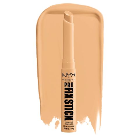 Whether you wish to colour-correct, conceal or brighten, NYX Professional Makeup has you covered with its Pro Fix Stick Correcting Concealer Stick, a lightweight formula that offers buildable coverage with a natural second-skin finish.  Infused with hyaluronic acid, the concealer encourages crease-resistant wear with a visibly smooth, supple result for up to 12 hours. Its blendable consistency layers well under and over foundation, ideal for spot concealing, sculpting and shaping for a flawless- Revlon Foundation, Instant Tan, Correcting Concealer, Concealer Shades, Concealer Stick, Makeup Pro, Color Correcting, Concealer Makeup, Beauty Balm