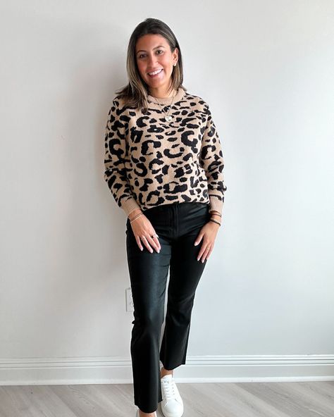 we can’t lie…. we’re in our Leopard Era 🐾 🐆 🐾 Leopard Sweater Outfit, Taylor Swift Dress, Leopard Sweater, 2024 Style, Sweater Outfit, Fuzzy Sweater, Don't Be Afraid, Dresses By Length, Be Afraid