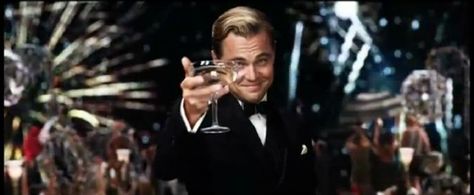 The Great Gatsby (2013) | Leonardo DiCaprio (Gatsby). Cheers! Manly Drink, The Great Gatsby 2013, Leonardo Dicaprio Movies, Patricia Field, Jay Gatsby, Top Drinks, Miranda Priestly, Baz Luhrmann, Alicia Silverstone