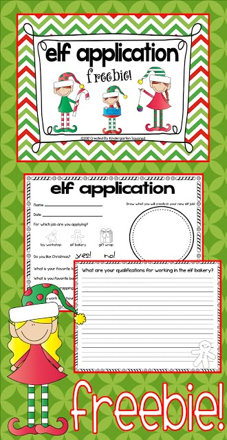 Freebie! Cute elf application writing and craft activity! Elf Writing Activities, Free Christmas Writing Activities, Elf Application, Application Ideas, Teaching Character, Christmas Units, Teaching Holidays, 2nd Grade Writing, Christmas Teaching