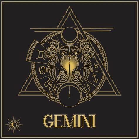 Gold Gemini Zodiac sign Gemini Logo, Zodiac Gemini Art, Gemini Signs, Logo Tiktok, Gemini Symbol, Gemini Art, Gemini Zodiac Sign, Zodiac Collection, Marvel Images