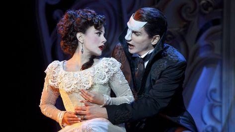 Meghan Picerno portrays Christine and Gardar Thor Cortes is the Phantom in the national tour of "Love Never Dies." (Joan Marcus) Bronson Norris Murphy, Beatiful Aesthetic, Romance Journal, Love Never Dies Musical, Andrew Lloyd Webber, Opera Ghost, Charles Dance, Christine Daae, Ramin Karimloo