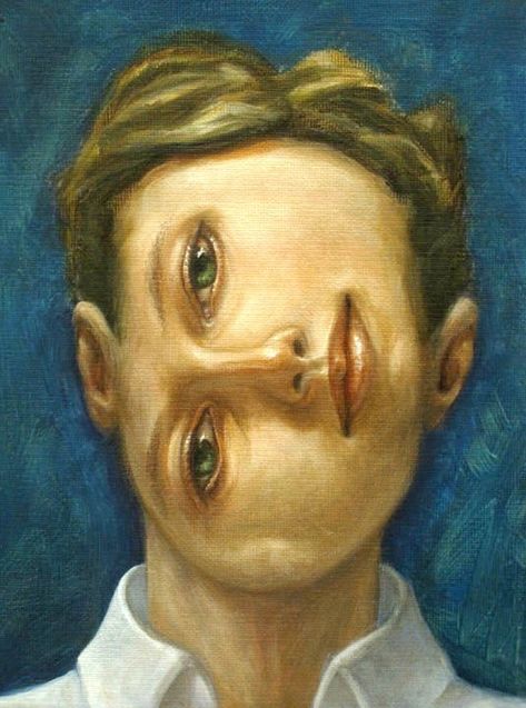 NomeEdonna.deviantart.com | OIL | I.R.M. Weird Portraits Painting, Weird Portraits Drawings, Gcse Lock, Surrealist Portrait, Random Painting, Inspo Drawing, 2024 Graphic, Amazing Portraits, Surealism Art