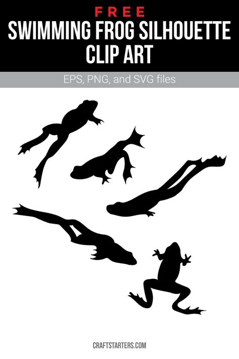 Frog Swimming Drawing, Kermit Tattoo, Frog Swimming, Frog Silhouette, Maze Ideas, Frog Template, Types Of Frogs, Dove Drawing, Frog Logo