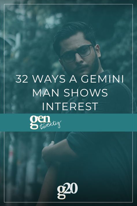 The post 32 Ways A Gemini Man Shows Interest appeared first on GenTwenty. Gemini Men In Love, Gemini Men Relationships, Gemini Male, Gemini Man In Love, Gemini People, Best Friend Relationship, Too Close For Comfort, Flirting With Men, Gemini Man