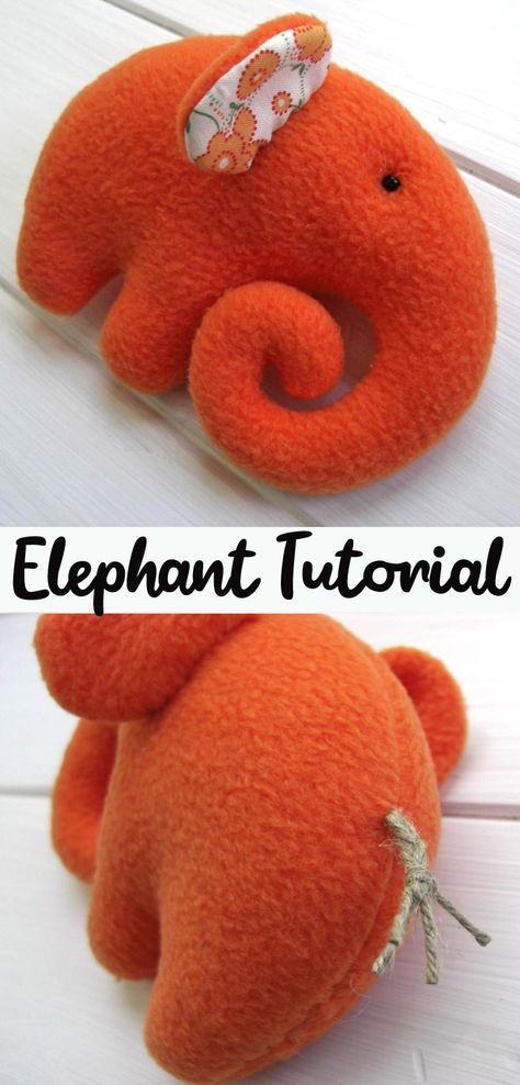 Soft Animal Elephant Tutorial Elephant Plush Pattern, Elephant Sewing Pattern Free, Stuffed Elephant Pattern, Elephant Craft, Diy Elephant, Elephant Soft Toy, Elephant Crafts, Elephant Stuffed Animal, Animal Elephant