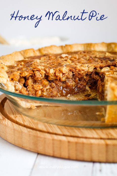 Walnut Pie Recipe, Peanut Pie, Walnut Pie, Honey Walnut, Easy Pie Recipes, America's Test Kitchen Recipes, Thanksgiving Pies, Nut Recipes, America's Test Kitchen