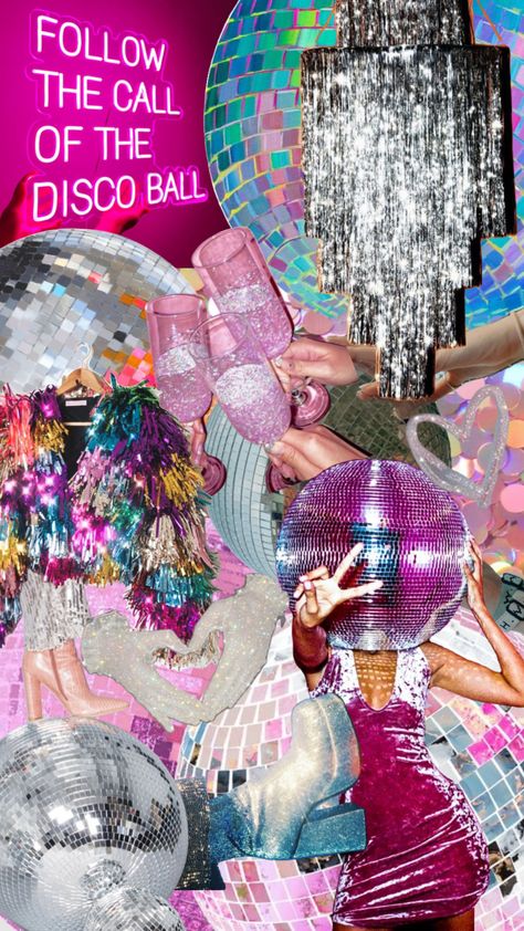 Disco Rave Aesthetic, Disco Ball Aesthetic Party, Disco And Diamonds, Disco Glam Party Decorations, Disco Fairy, Birthday Squirrel, Disco Dance Floor, 70s Party Outfit, Disco Dance Party