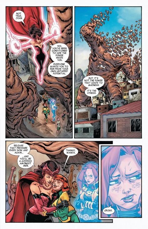 Reality Warping: Erasing Reality Warping Power, Phoenix Marvel, Witch Comic, Scarlet Witch Comic, Xmen Comics, Comic Panel, Elizabeth Olsen Scarlet Witch, Comic Icons, Scarlet Witch Marvel