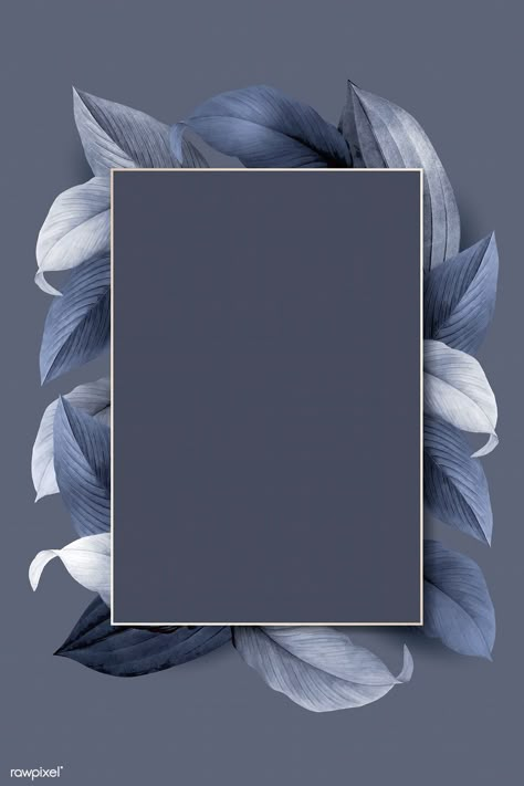 Rectangle foliage frame on bluish gray background vector | premium image by rawpixel.com / wan Grey Wallpaper Iphone, Wattpad Background, White Marble Background, Flower Background Iphone, Instagram Photo Frame, Instagram Frame Template, Framed Wallpaper, Vector Background Pattern, Marble Background