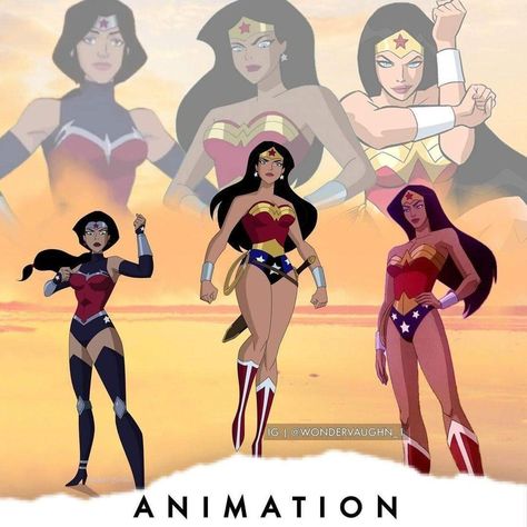 Wonder Woman Animated, Supergirl And Wonder Woman, Diana Prince Wonder Woman, Wonder Family, Comic Women, Western Anime, Justice League Wonder Woman, Amazon Warrior, Batman Wonder Woman