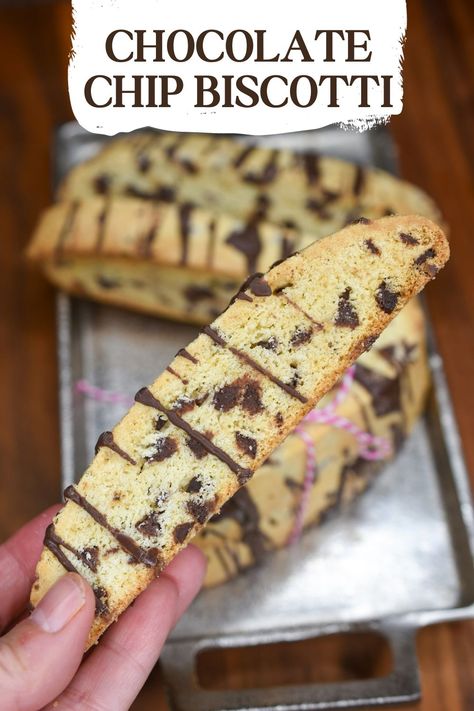 Soft Biscotti Recipe Easy, Homemade Biscotti Recipe, Biscotti Recipe Chocolate Chip, Chocolate Chip Biscotti Recipe Easy, Biscotti Recipes Best, Sourdough Biscotti, Biscotti Recipe Easy, Cake Mix Biscotti Recipe, Chocolate Chip Biscotti Recipe