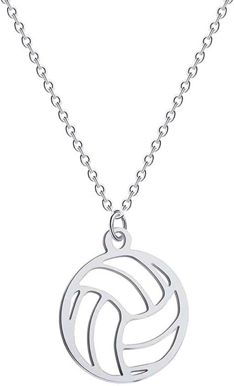 MATERIAL: Stainless steel material,Adjustable chain design.Chain length:17.7in, Weight：2.2g , Pendant Size：1.3x1.3cm.
DESIGN: Movement represents life and vitality,If you are a volleyball or sports person,This lovely volleyball necklace is perfect for you.
PERFECT GIFT:You can give it directly as a gift to your lover, Husband, boyfriend, colleague, good friend,or yourself! Or just give the most special person in your life as a surprise gift to remind her/him how much you care about her/him. Volleyball Necklace, Volleyball Mom, Necklace Cute, Girls Necklaces, Friend Birthday Gifts, Daughter Love, Surprise Gifts, Necklace For Women, Volleyball