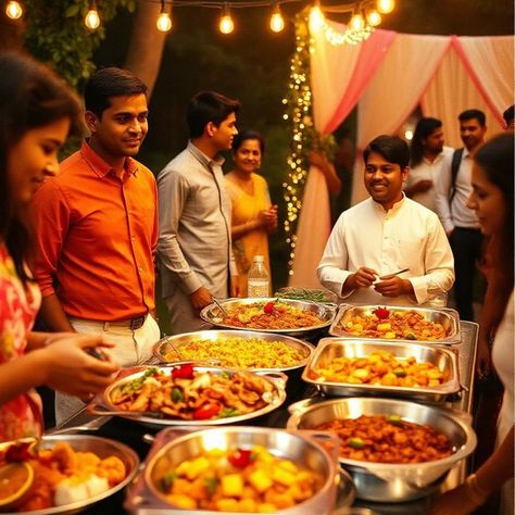 "Delicious Vegetarian Catering for Dharmatala Kolkata Celebrations" Hosting an event in Dharmatala, Kolkata? Let WeCaters care for all your catering needs, making your celebration smooth and delightful! Our experienced caterers specialize in preparing delicious vegetarian dishes that will wow your guests. Whether it’s a wedding, corporate event, or a family gathering, we offer a variety of cuisines, including North Indian, South Indian, Jain, and Gujarati. With WeCaters, your Dharmatala even... Indian Wedding Catering, Vegetarian Catering, Indian Catering, Delicious Vegetarian, Wedding Catering, Catering Services, Vegetarian Dishes, Kolkata, Family Gathering