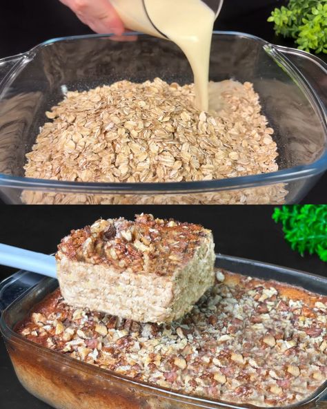 Healthy Oatmeal Breakfast Cake Healthy Oatmeal Deserts, Healthy Oat Cake, Apple Oatmeal Cake Recipe, Healthy Eggless Breakfast, Oatmeal Diet 7 Day, Oatmeal Recipes Breakfast Healthy, Healthy Oatmeal Cake, Oatmeal Yogurt Breakfast, Healthy Oat Recipes