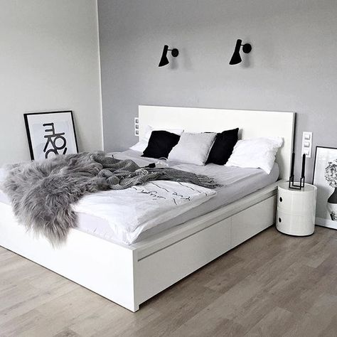 Next one from yesterday shooting in our bedroom✔️ Thank you for your amazing… Malm Bedroom, Bedroom Planner, Scandinavian Bedroom Decor, Bedroom Ideas Pinterest, Malm Bed, Hack Ikea, Scandinavian Design Bedroom, Ikea Bedroom, Scandinavian Bedroom