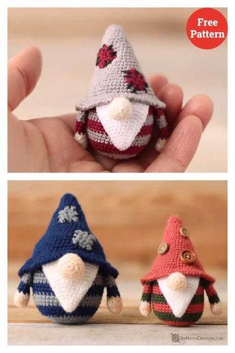 Elements Crochet Pattern Free, Easy Gnome Crochet Pattern Free, Passionate Crafter Gnome, Free Crocheted Gnome Patterns, Free Crochet Gnome Pattern Amigurumi Easy, Easter Gnomes Crochet, Crochet Spring Gnome, Crochet Wedding Gifts Free Pattern, Crochet Spring Gnomes Free Pattern