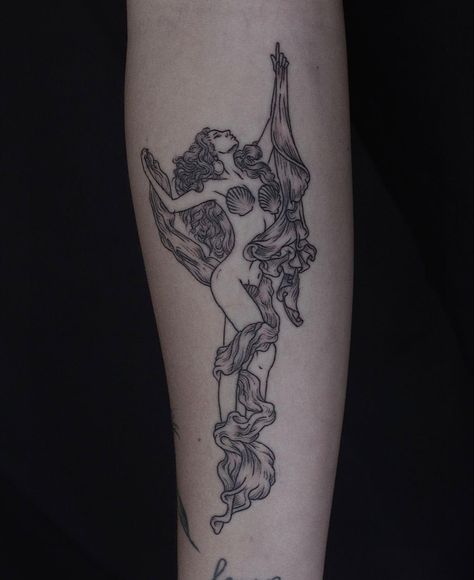 Empowerment Tattoo, Aphrodite Tattoo, Temple Tattoo, Statue Tattoo, Greek Mythology Tattoos, Tattoo Instagram, Goddess Tattoo, Theme Tattoo, Mythology Tattoos