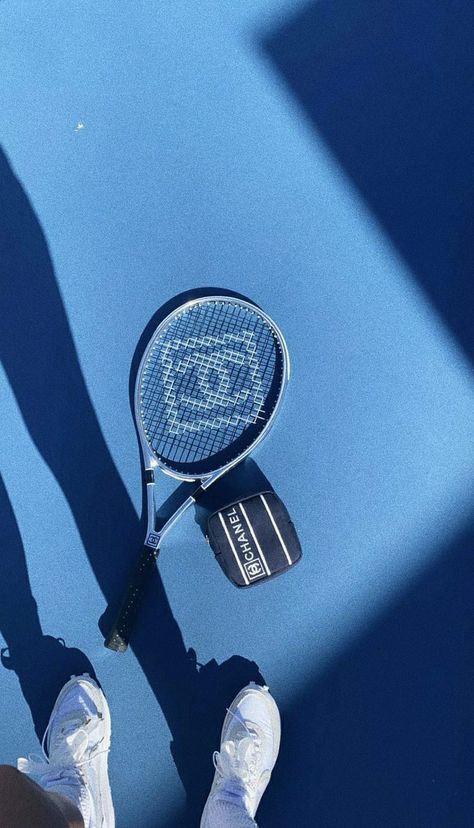 Chanel Tennis Aesthetic, Workout Blue Aesthetic, Blue Yoga Aesthetic, Barbie Posses, Dandelion Pictures, Elsa Steel, Squash Tennis, Tennis Lifestyle, Tennis Aesthetic