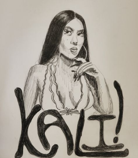 Kali uchis in pencil Kali Uchis Drawing, Kali Uchis, Drawing Reference, Drawing Ideas, Easy Drawings, Art Inspo, Art Ideas, Sketch Book, Art Deco