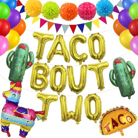 Taco Party Decor, Taco Birthday Party, Taco Party Decorations, Taco Birthday, 40 Balloons, 30 Balloons, Mexican Party Decorations, Fiesta Birthday Party, 30th Birthday Decorations