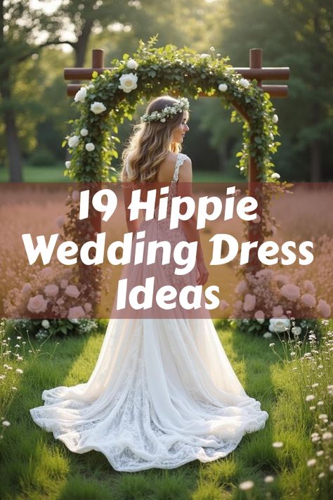 Did you know that the wedding dress hippie style is making a major comeback? Discover all about bohemian bridal looks, free-spirited designs, and effortless elegance. Explore our gallery of 19 stunning photos that showcase flowing skirts, lace details, and vintage vibes. Dive into the world of unique wedding fashion and find your dream dress that perfectly blends romance and individuality. Wedding Boho Dresses, Non Typical Wedding Dress, Boho Corset Dress, Bohemian Wedding Dress Lace Vintage, African Inspired Wedding Dress, 70s Wedding Dress Vintage Hippie, Floral Boho Wedding Dress, Whimsical Garden Wedding Dress, Boho Reception Dress