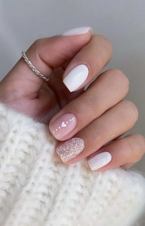 Christmas Gel, Nagel Tips, Christmas Gel Nails, Simple Gel Nails, Cute Gel Nails, Short Acrylic Nails Designs, Neutral Nails, Dipped Nails, Classy Nails