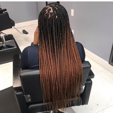 Chounèse on Instagram: “Braids by @exhalingbeaute  BOOK THIS STYLE UNDER:  Check styleseat for availability for the month of “July & August” 😀 ✅ @lcbeautysalonllc…” Brown Box Braids, Ombre Braids, Ombre Box Braids, Braids Color, Colored Box Braids, Small Box Braids, Ombre Braid, Blonde Box Braids, Short Box Braids