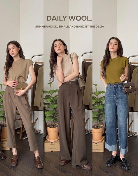 Insta: @thedelia.official Architect Style Outfits, Workday Outfits, Japanese Minimalist Fashion, Smart Casual Women Outfits, Corporate Baddie, Smart Casual Women, Casual Work Outfits Women, Money Outfit, Color Combos Outfit