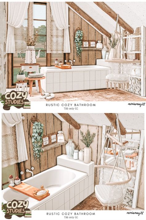 The Sims 4 Rustic Cozy Living Room CC's Custom Content Cozy Studies Collab. The Sims 4 University Housing bedroom interior Cozy Studies Collab. Back to school. Download at @thesimsresource #ShowUsYourBuilds #thesims4 #Sims4 #sims4game #ts4house #ts4build #ts4builds #ts4nocc #ts4mm #simsbuilds #ts4 #sims4housebuild #sims4house #sims4home #sims5 #sims4build #simshousedesign #thesims4housebuild . Download here: https://www.thesimsresource.com/downloads/1714162 Sims 4 Off Grid Cc, Cozy House Sims 4, Farmhouse Cc Sims 4, Sims 4 Cc Country Furniture, Cozy Sims 4 Cc, Sims 4 Cc Bathroom Furniture, Cottage Living Sims 4 Cc, Sims 4 Cc Furniture Living Room, Sims4 Bathroom Cc