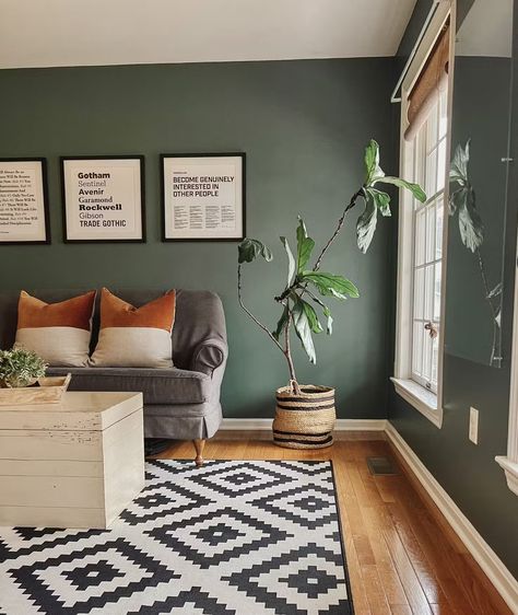 Best Dark Green Paint Colors for Your Home �– Welsh Design Studio Caldwell Green Benjamin Moore, Best Dark Green Paint Colors, Caldwell Green, Best Dark Green Paint, Dark Green Paint Colors, Benjamin Moore Green, Dark Green Paint, Green Painted Walls, Home Paint Color